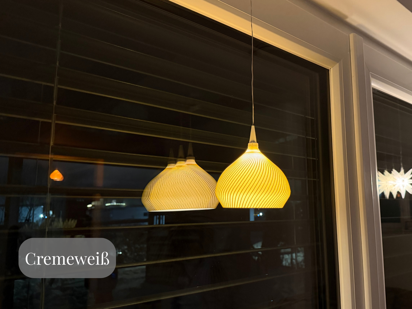 Handgefertigte Designer‑Pendelleuchte – modernes, skandinavisches Lichtobjekt für Herrnhuter Stern - A1 Fassung