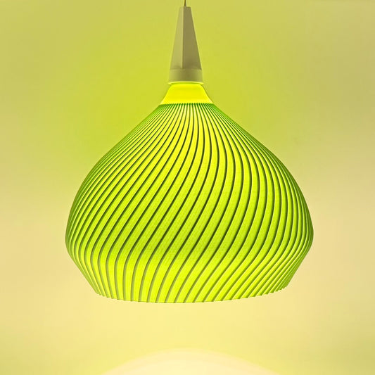 Handgefertigte Design-Lampenschirm – modernes, skandinavisches Lichtobjekt in Farbe Matcha für Stern - A1e & A1b Fassung