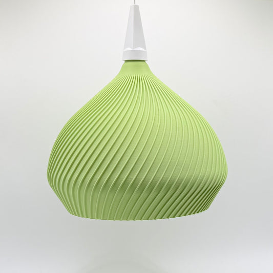Handgefertigte Design-Lampenschirm – modernes, skandinavisches Lichtobjekt in Farbe Matcha für Stern - A1e & A1b Fassung